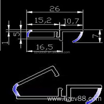 PVC Prevent leakage Glass Door Rubber Seal Strip